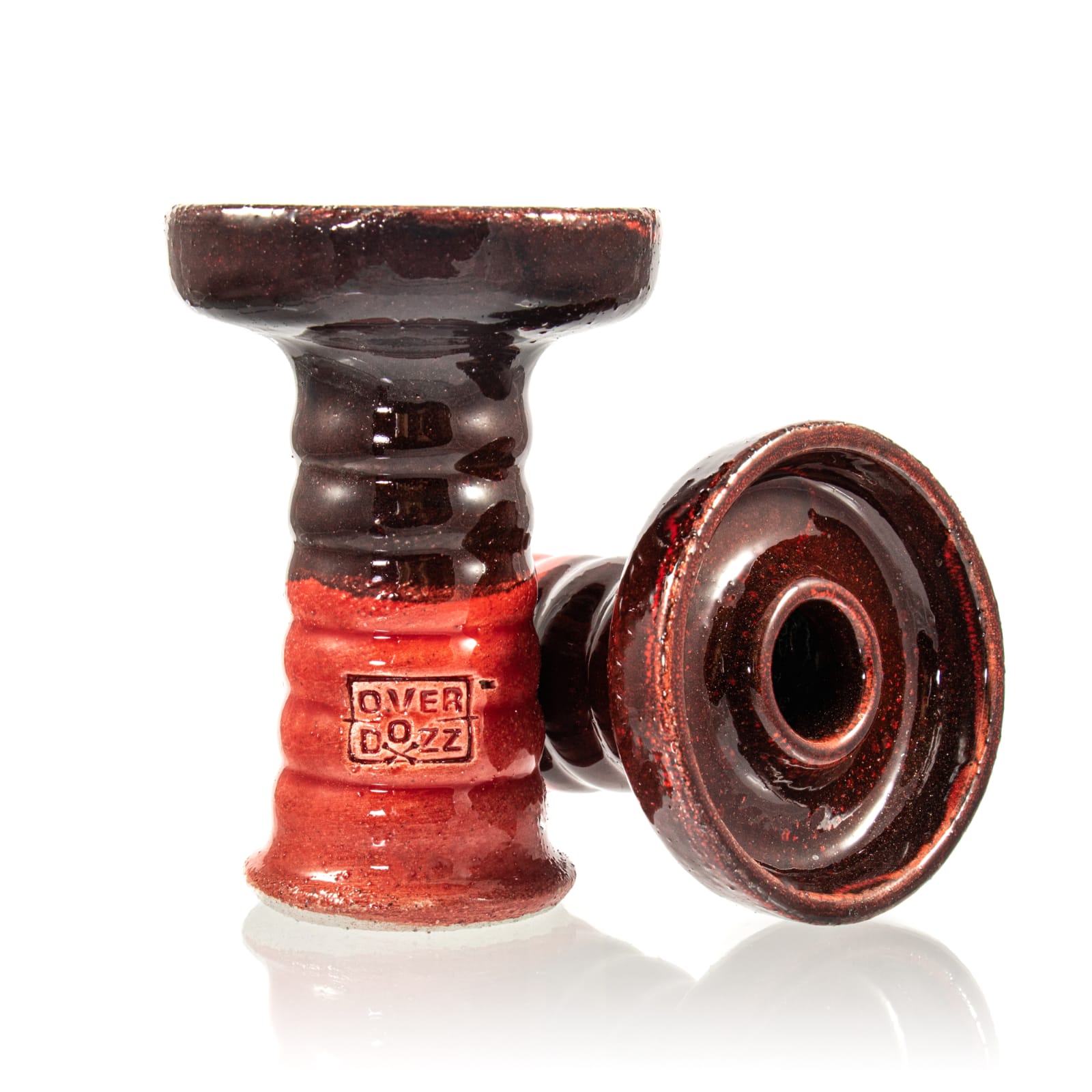 Overdozz Premium Phunnel Bowl G2-W White Clay - Maroon Red