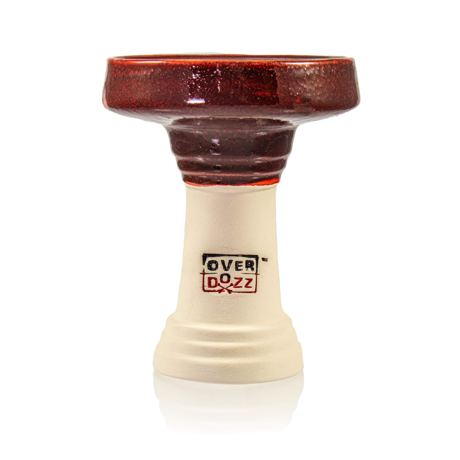 Overdozz Premium Phunnel Bowl G1 (Starbuzz Nar Compatible) - Red Over White Clay