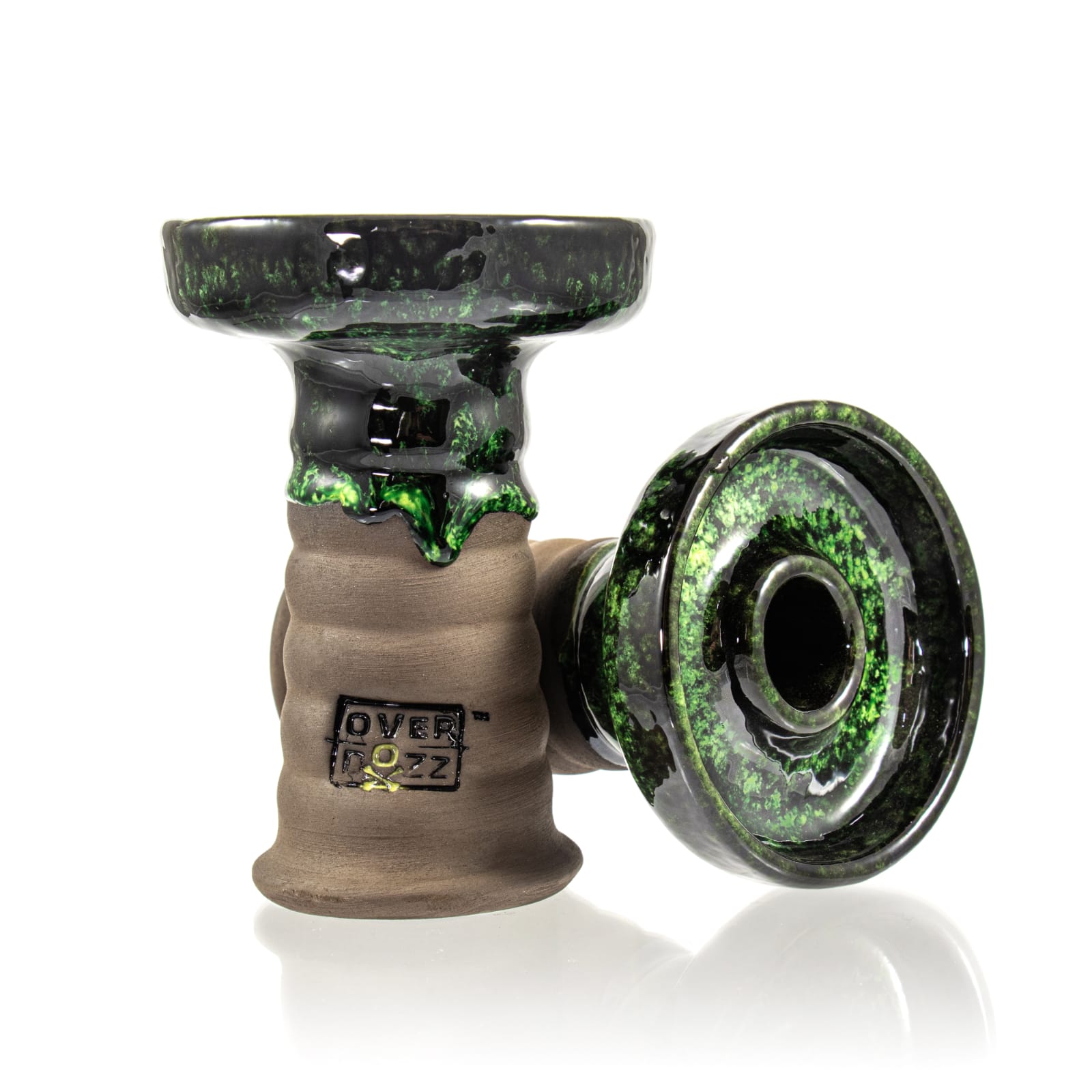Overdozz Premium Phunnel Bowl G2-B Black Clay - Emerald