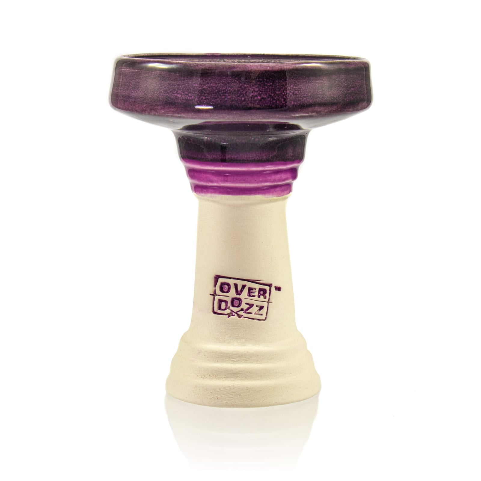 Overdozz Premium Phunnel Bowl G1 (Starbuzz Nar Compatible) - Purple Over White Clay